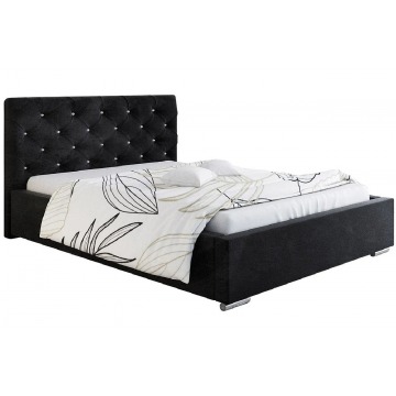 Dwuosobowe łóżko z pojemnikiem 140x200 Loran 3X - 48 kolorów
