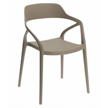 Minimalistyczne krzesło Misho - jasnoszare
