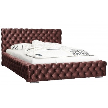Łóżko pikowane ze schowkiem 160x200 Sari 2X - 48 kolorów