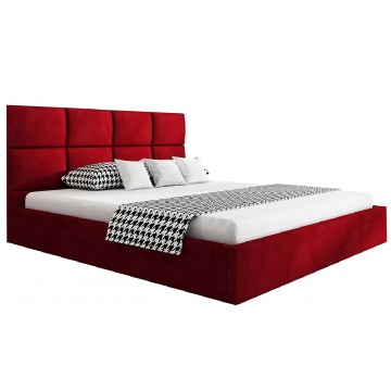 Tapicerowane łóżko dwuosobowe 140x200 Nikos 3X - 48 kolorów