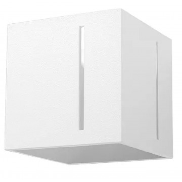 Biały geometryczny kinkiet kostka - EX525-Pixan