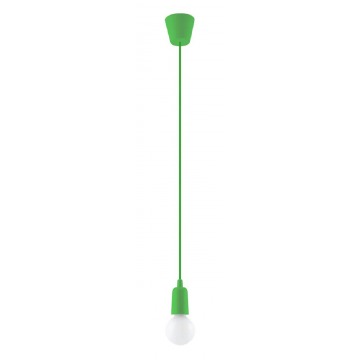 Zielona loftowa lampa wisząca na przewodzie - EX541-Diegi