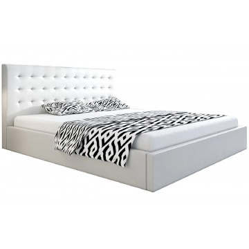 Podwójne łóżko z pojemnikiem do sypialni 180x200 Pikaro 2X - 48 kolorów