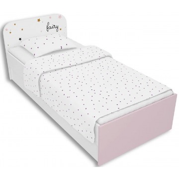 Biało-lawendowe łóżko dziecięce 90x200 Peny 9X- 4 kolory