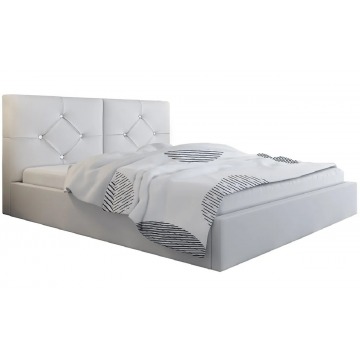 Jednoosobowe łóżko z zagłówkiem 120x200 Celini 3X - 48 kolorów
