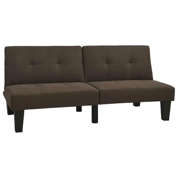 Rozkładana ciemnobrązowa sofa - Iluna 3X