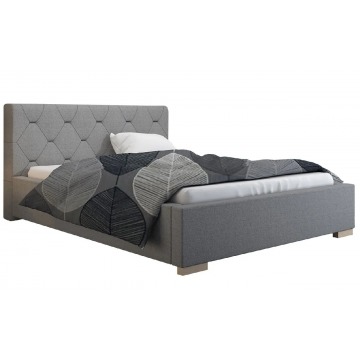 Dwuosobowe łóżko tapicerowane 180x200 Abello 2X - 48 kolorów