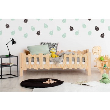 Drewniane łóżko dziecięce ze stelażem 12 rozmiarów  - Tiffi 3X