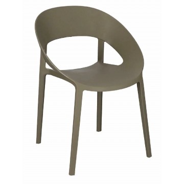 Minimalistyczne krzesło szare - Nante