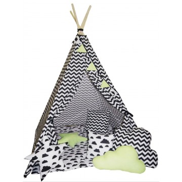 Namiot dla dziecka tipi z 3 poduszkami - Loster