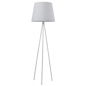 Biała minimalistyczna stojąc lampa podłogowa trójnóg - EXX152-Eriva