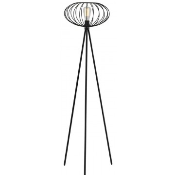 Czarna industrialna lampa stojąca - EXX143-Elita