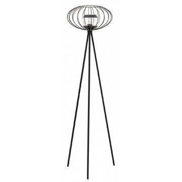Czarna druciana lampa podłogowa trójnóg - EXX145-Sofis