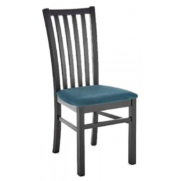 Czarne drewniane krzesło patyczak Billy - zieleń