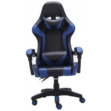 Niebieski fotel dla gracza z poduszkami - Vexim