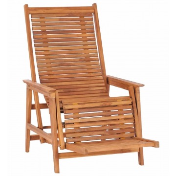 Regulowane krzesło ogrodowe z podnóżkiem - Dilia