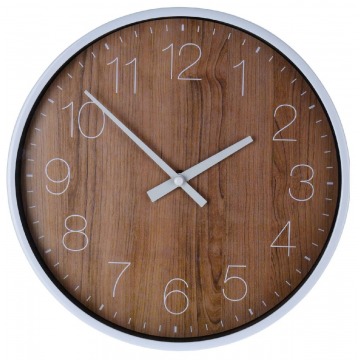 Okrągły zegar drewniany - Olver