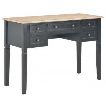Czarne minimalistyczne biurko do gabinetu - Marshal