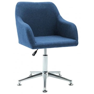 Niebieskie nowoczesne biurowe krzesło obrotowe - Dakar