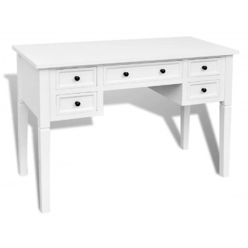 Białe minimalistyczne biurko do gabinetu - Marshal