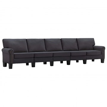 5-osobowa ciemnoszara sofa dekoracyjna - Alaia 5X