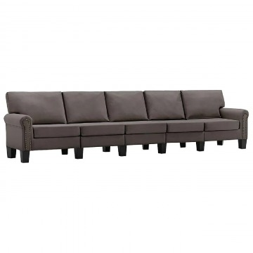 5-osobowa sofa dekoracyjna taupe - Alaia 5X