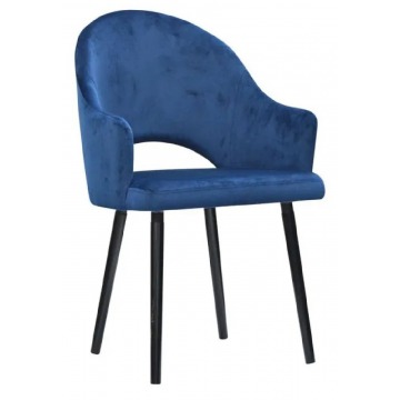 Niebieski fotel tapicerowany Jorti 2X - 68 kolorów