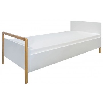Białe nowoczesne łóżko dziecięce - Benny 2X