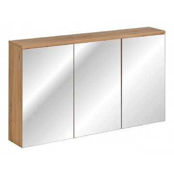 Nowoczesna wisząca szafka łazienkowa z lustrem - Belissa 6X 120 cm