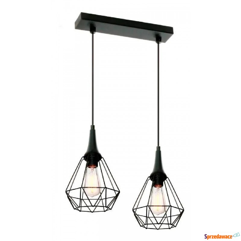 Czarna industrialna lampa wisząca - EX76-Loftis - Lampy wiszące, żyrandole - Żory