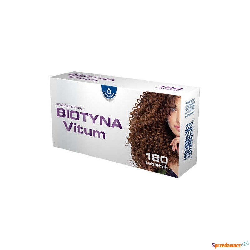 Biotyna vitum x 180 tabletek - Witaminy i suplementy - Brzeg