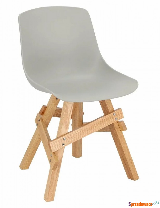 Drewniane krzesło szare - Trisi - Krzesła kuchenne - Tomaszów Mazowiecki