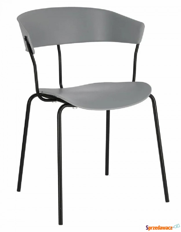 Minimalistyczne krzesło szare - Salmi - Krzesła kuchenne - Koszalin