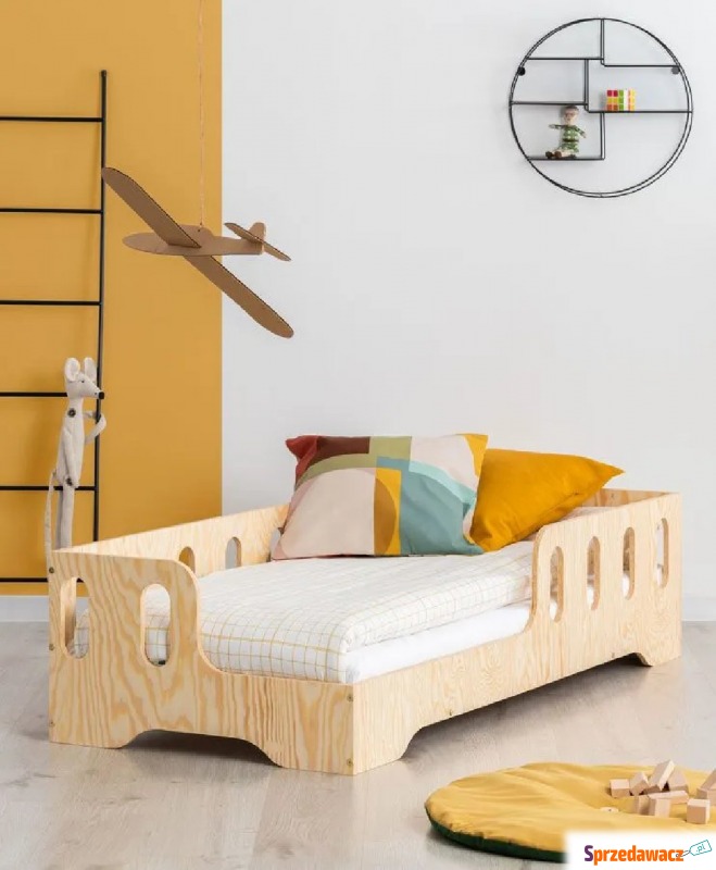 Lewostronne łóżko drewniane dziecięce 16 rozm... - Meble dla dzieci - Słupsk