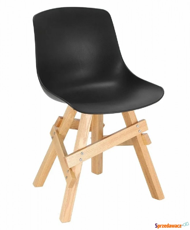 Drewniane krzesło czarne - Trisi - Krzesła kuchenne - Częstochowa