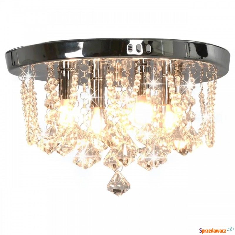 Okrągła lampa sufitowa z kryształkami - EX165... - Lampy wiszące, żyrandole - Nysa