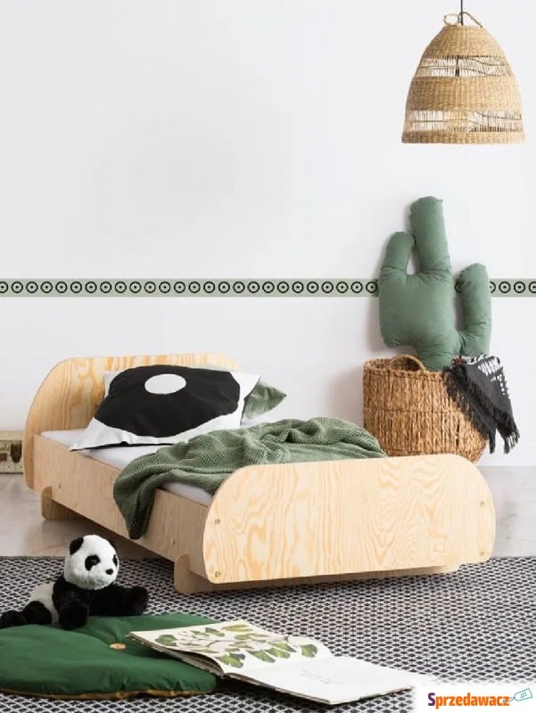 Drewniane łóżko dziecięce ze stelażem - Mailo... - Meble dla dzieci - Tychy