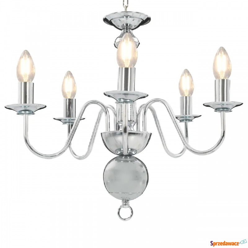 Srebrny żyrandol świecznikowy - EX169-Milet - Lampy wiszące, żyrandole - Kołobrzeg