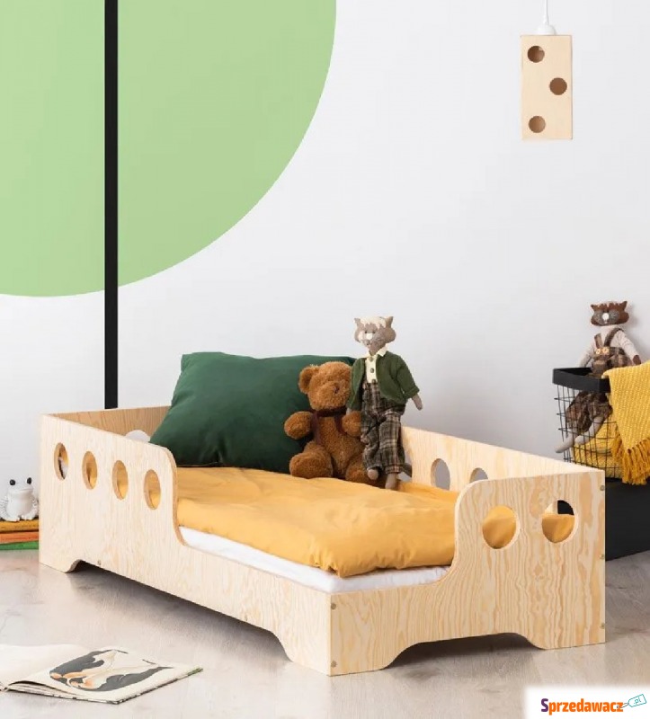 Prawostronne łóżko drewniane dziecięce 16 roz... - Meble dla dzieci - Oława