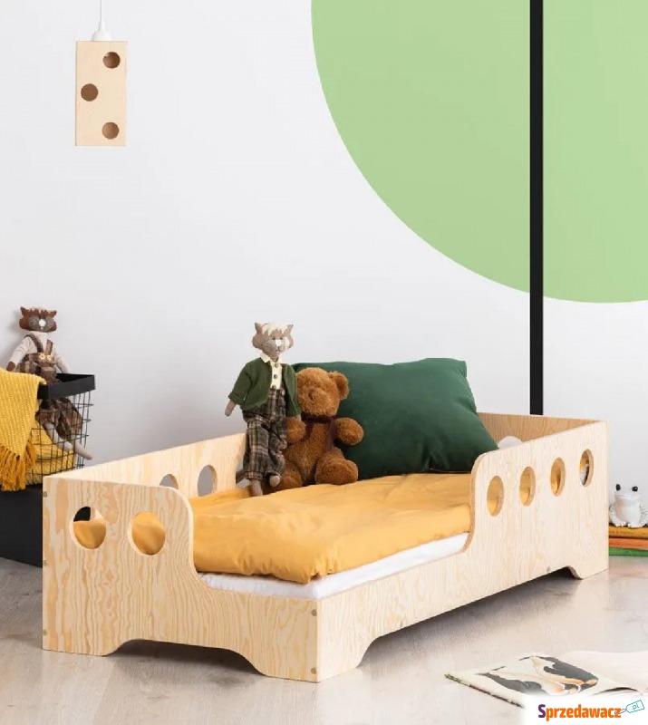 Lewostronne łóżko drewniane dziecięce 16 rozm... - Meble dla dzieci - Elbląg