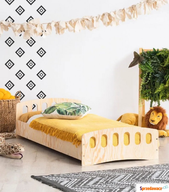 Drewniane łóżko dziecięce ze stelażem - Mailo... - Meble dla dzieci - Tarnobrzeg