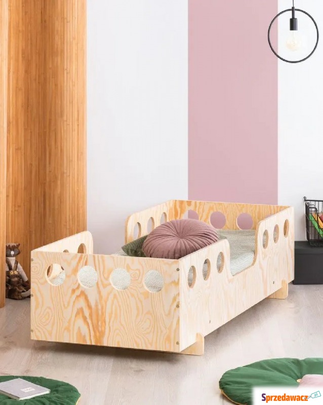 Łóżko drewniane dziecięce ze stelażem Filo 7X - Meble dla dzieci - Oława