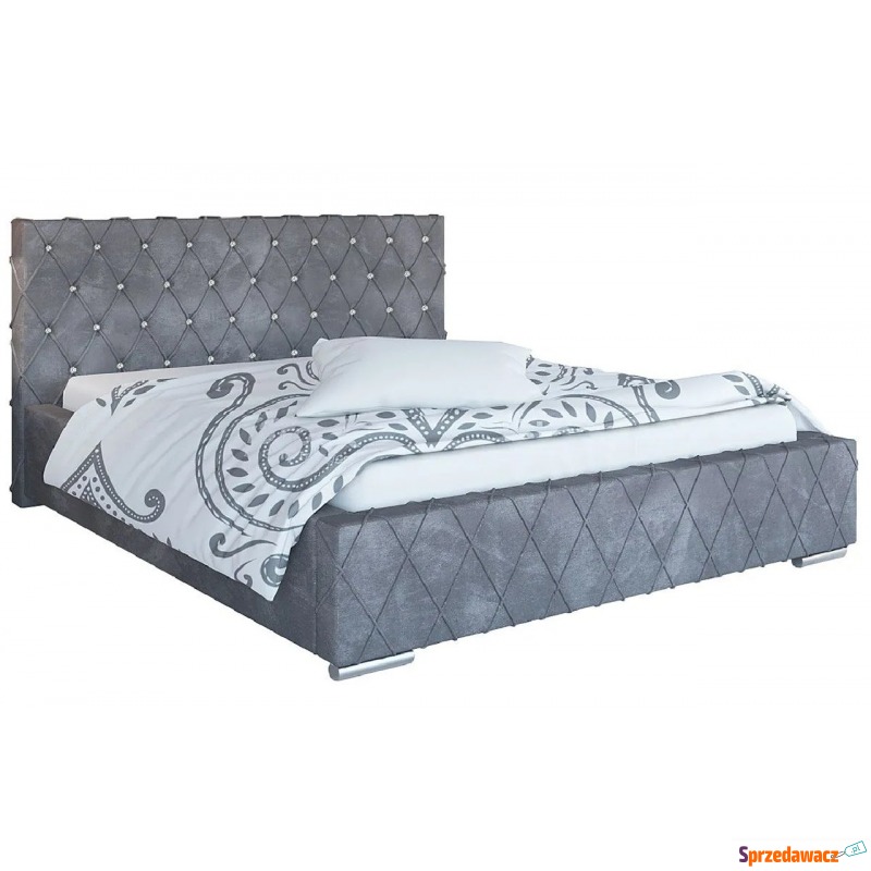 Pojedyncze łóżko tapicerowane 90x200 Loban 3X... - Łóżka - Tarnów