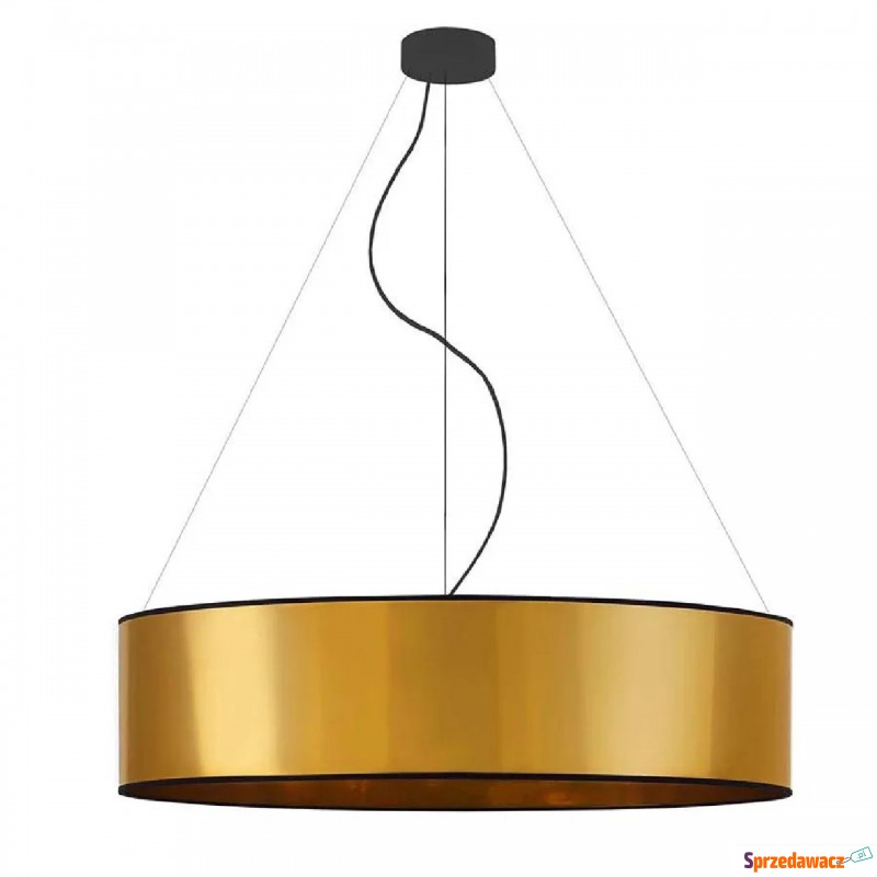 Złota lampa wisząca w stylu glamour 80 cm - E... - Lampy wiszące, żyrandole - Biała Podlaska