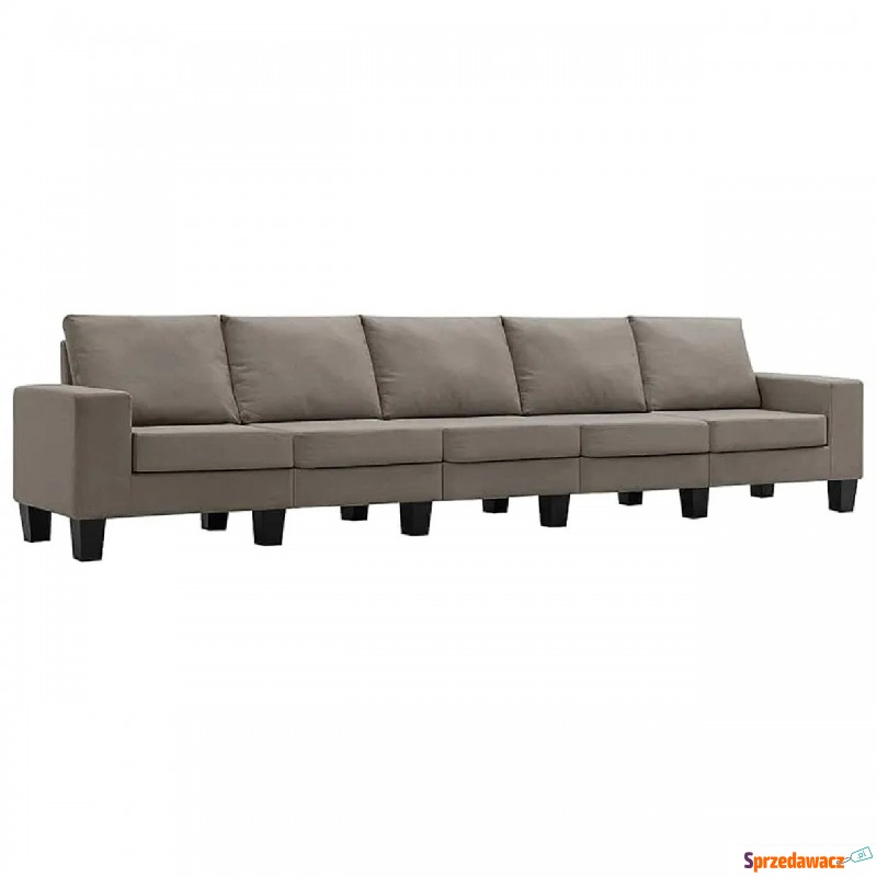 5-osobowa sofa z poduszkami taupe - Lurra 5Q - Fotele, sofy ogrodowe - Pruszcz Gdański