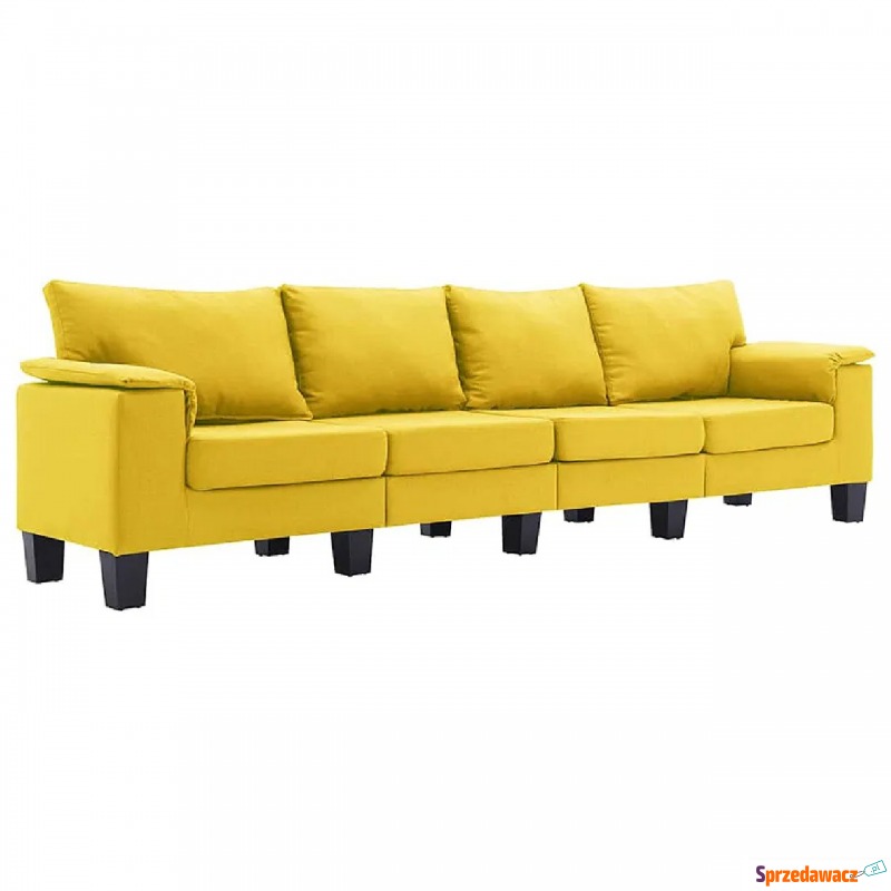 4-osobowa sofa żółta z podłokietnikami - Ekil... - Fotele, sofy ogrodowe - Radom