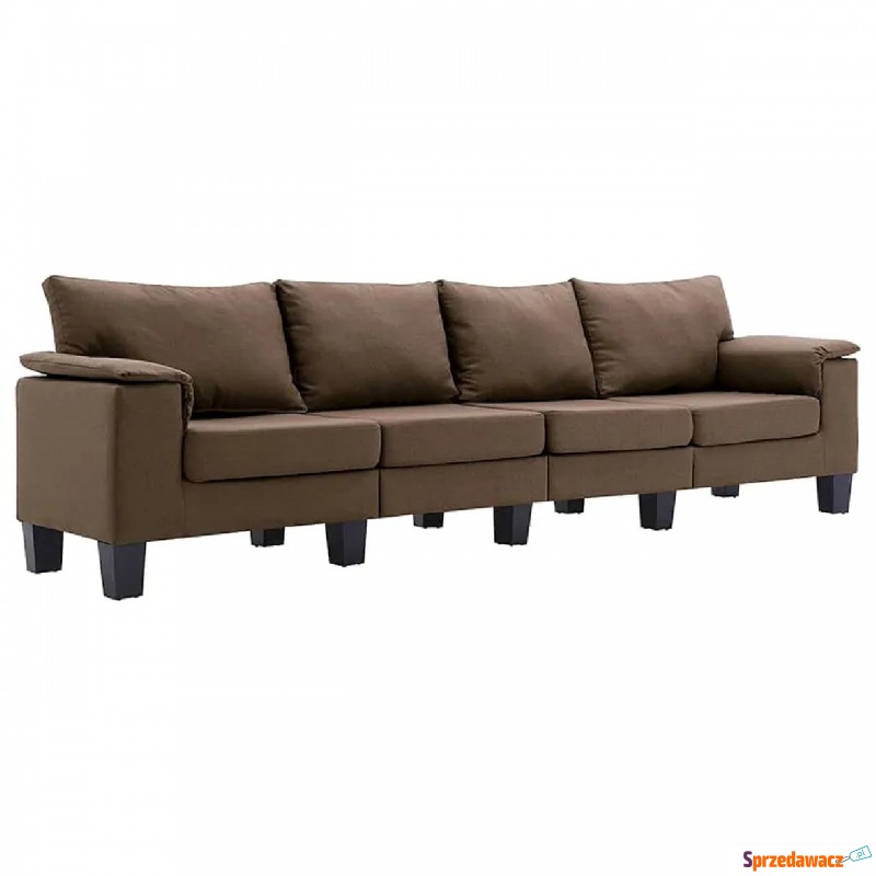 4-osobowa sofa brązowa z podłokietnikami - Ek... - Fotele, sofy ogrodowe - Sochaczew