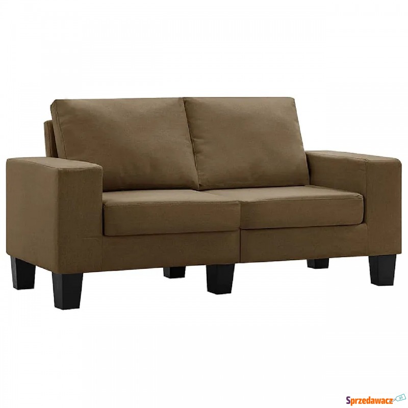 2-osobowa sofa brązowa z podłokietnikami - Lurra... - Fotele, sofy ogrodowe - Konin