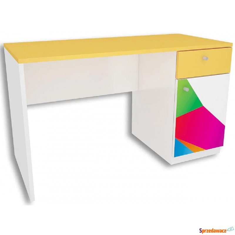 Białe biurko dla dziecka Elif 2X - 5 kolorów - Biurka - Dębica