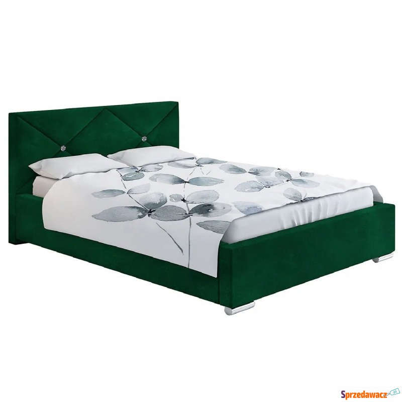 Dwuosobowe łóżko z zagłówkiem 160x200 Lenomi... - Łóżka - Bieruń